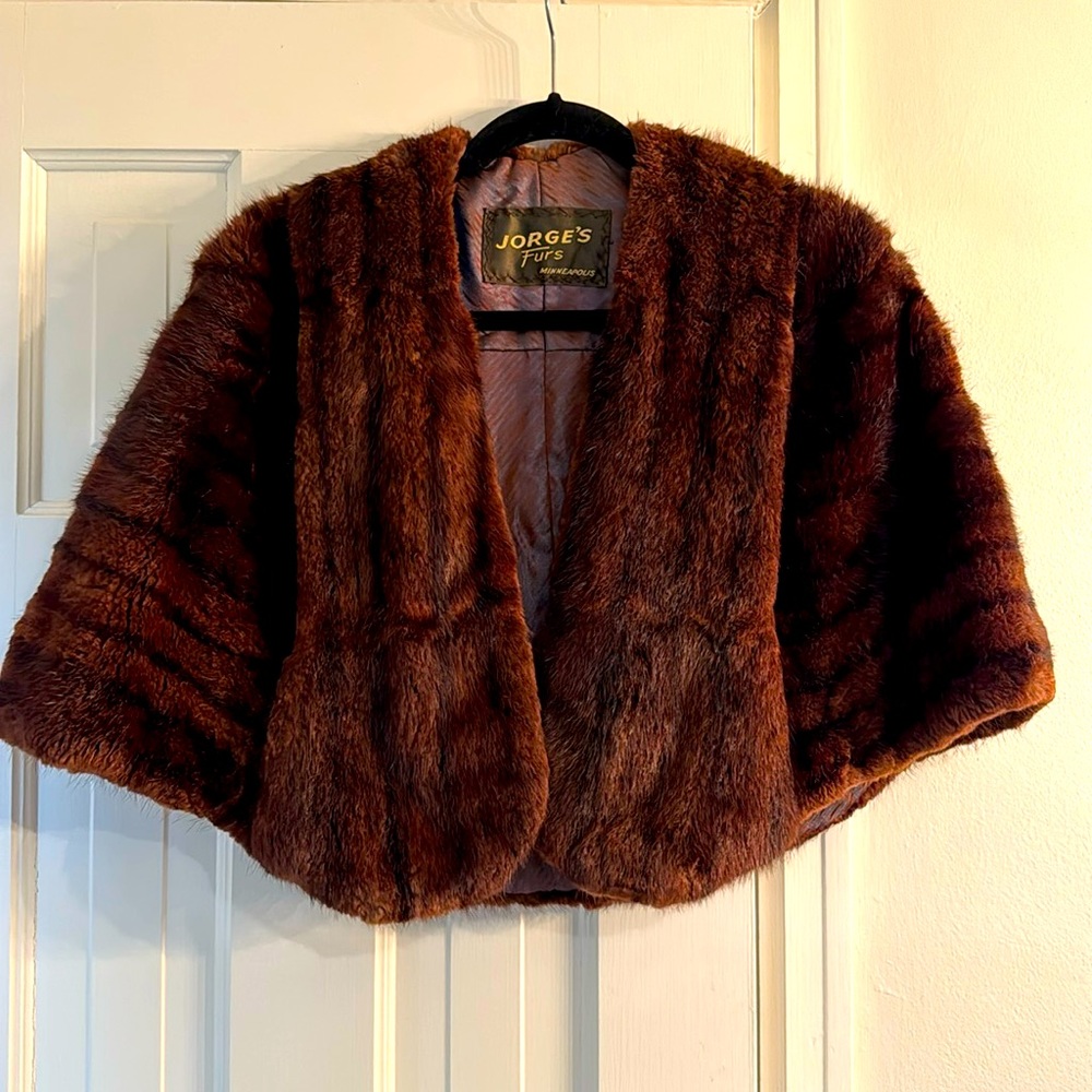 Vintage mink stole by Jorge’s Furs